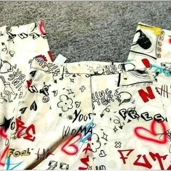 Please Marni Vibes Graffiti Women Pants Size Small Made In Italy Rare